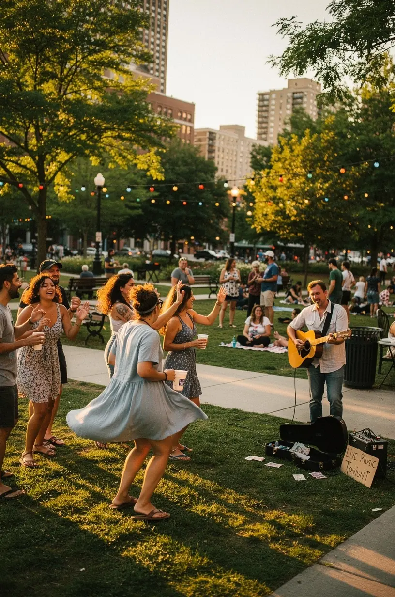 Small-scale performance enhancing community engagement and connection